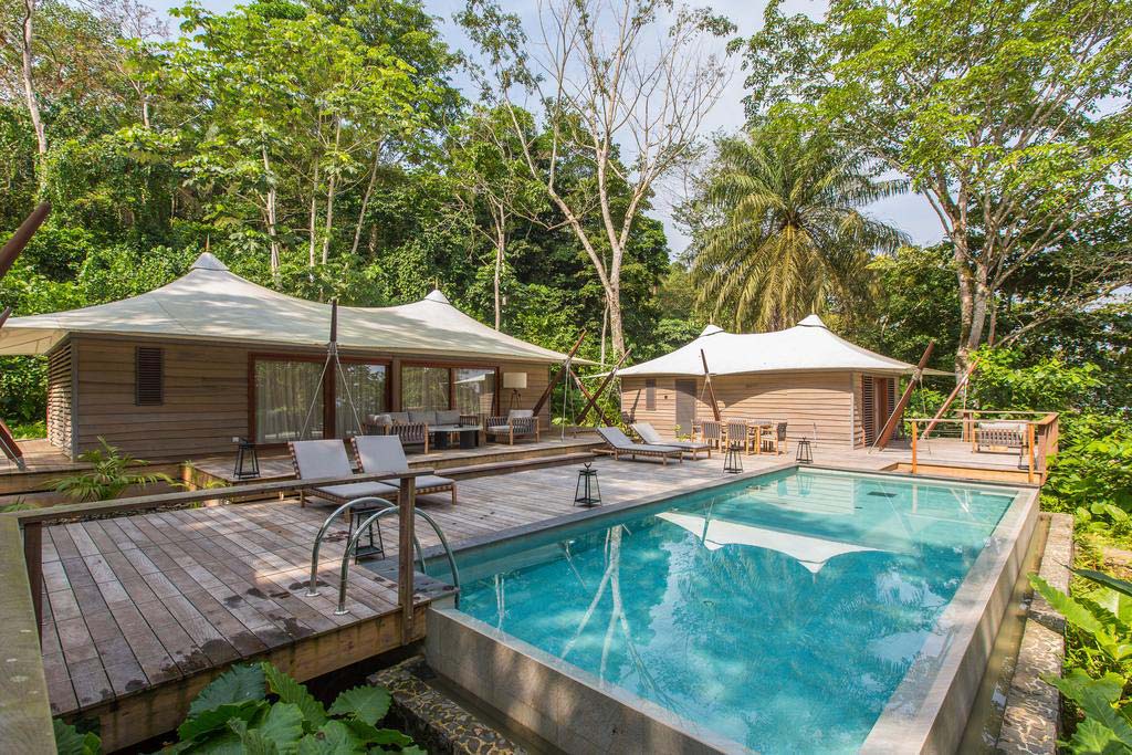 sao tome principe guest villa with outdoor pool and stay