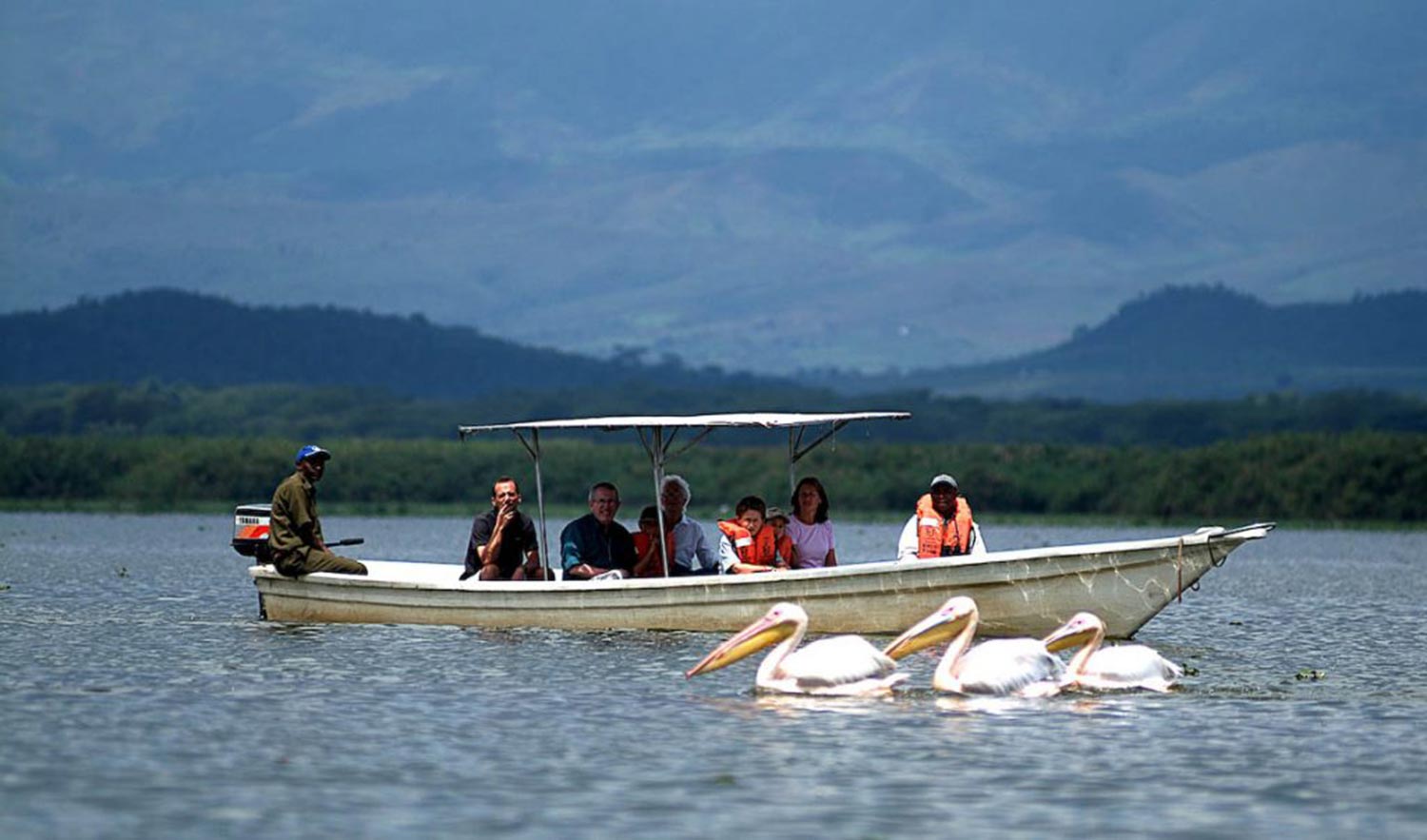 boat safari at chui lodge tour