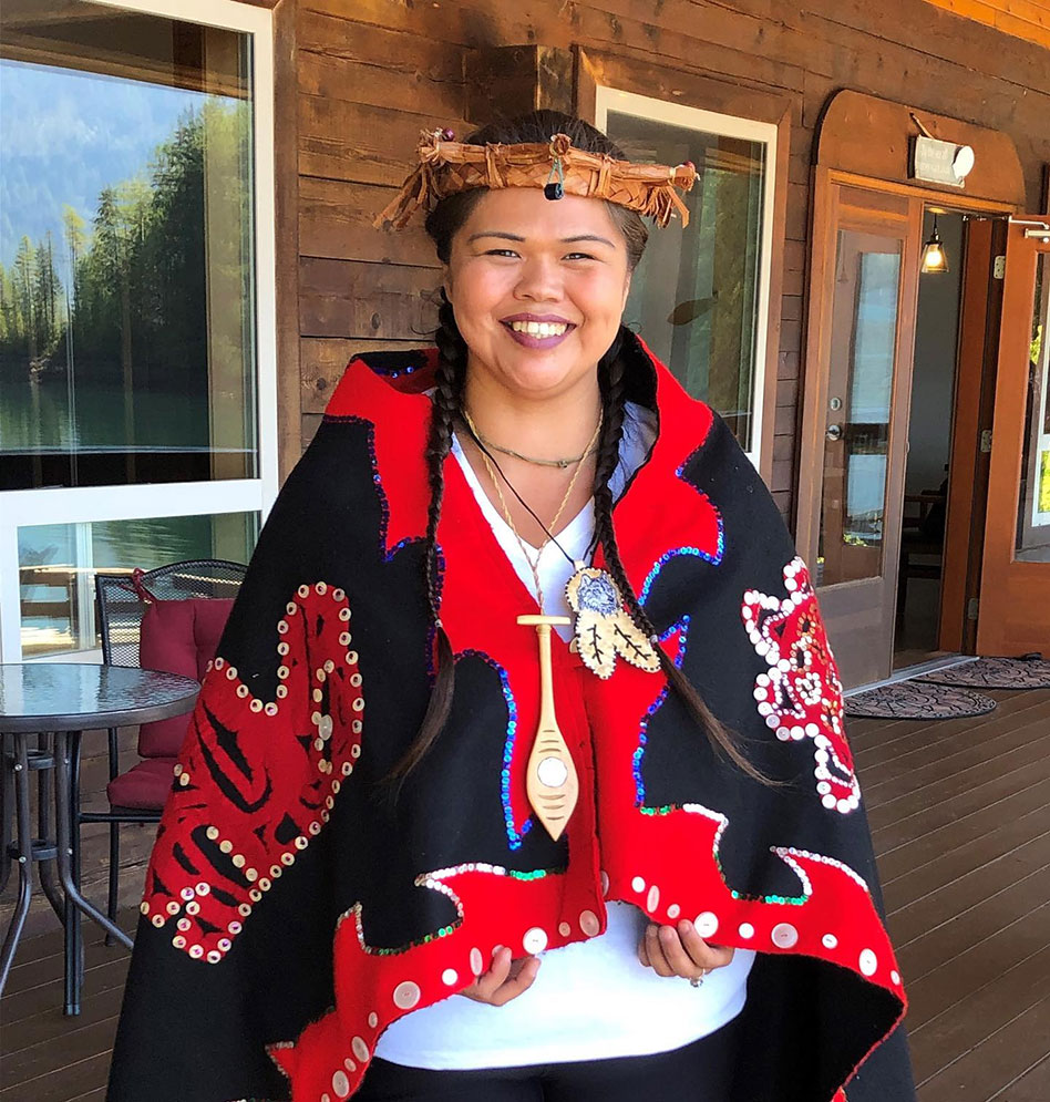 woman dressed in traditional clothing